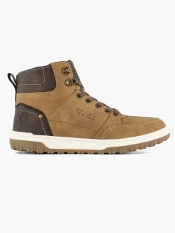 New Bruine Hoge Sneaker Heren Sneakers