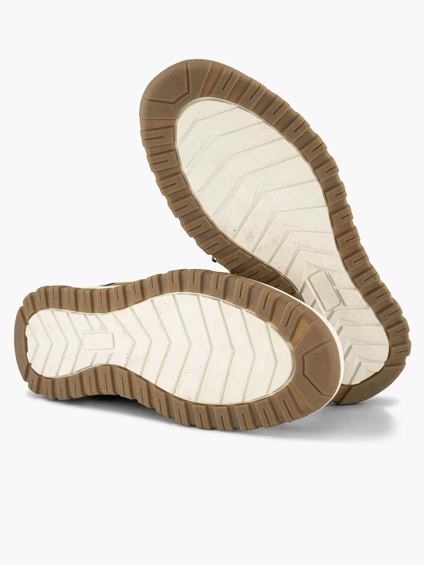 New Bruine Hoge Sneaker Heren Sneakers