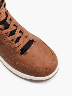 Bruine Hoge Sneaker Heren Sneakers