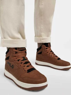 Bruine Hoge Sneaker Heren Sneakers