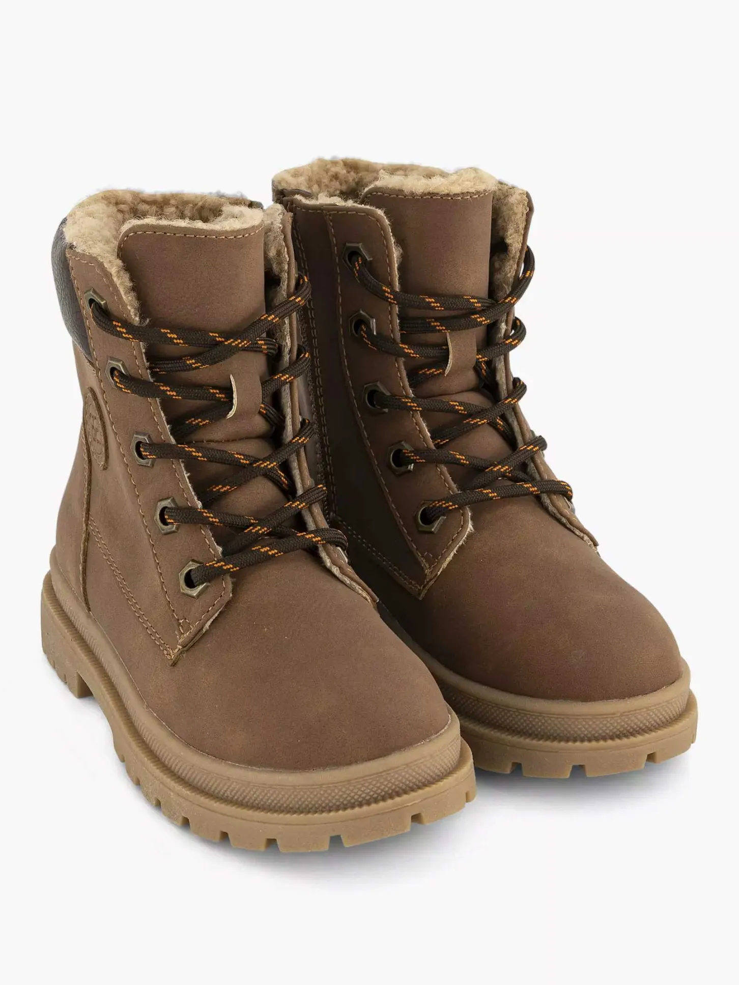 Sale Bruine Hoge Veterboot Kinderen Jongensschoenen