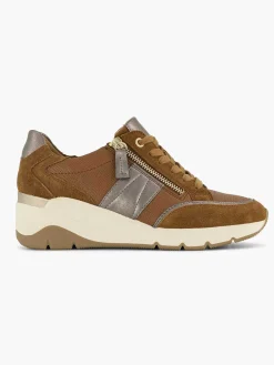 Best Bruine Leren Comfort Sneaker Dames Comfort Schoenen