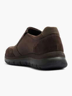 Bruine Leren Instapper Heren Geklede Schoenen