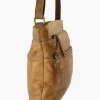 Discount Bruine Leren Schoudertas Dames Online Exclusive Accessoires