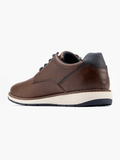 Outlet Bruine Leren Sneaker Heren Sneakers