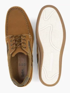 Online Bruine Leren Veterschoen Heren Geklede Schoenen