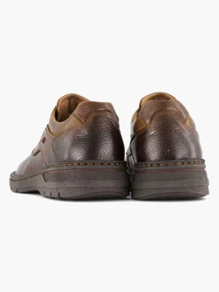 Online Bruine Leren Veterschoen Heren Geklede Schoenen