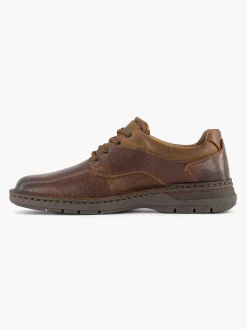 Online Bruine Leren Veterschoen Heren Geklede Schoenen