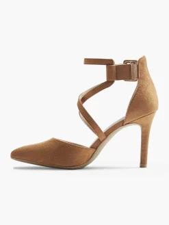 Clearance Bruine Pump Gespsluiting Dames Pumps