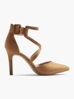 Clearance Bruine Pump Gespsluiting Dames Pumps