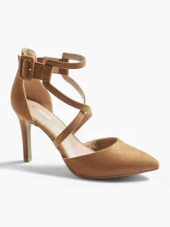 Clearance Bruine Pump Gespsluiting Dames Pumps