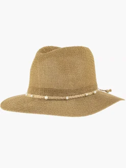 Bruine Rieten Strandhoed Dames Online Exclusive Accessoires