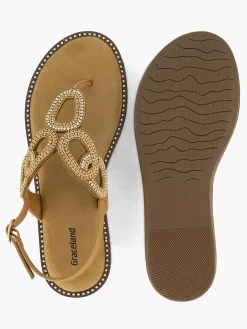 Online Bruine Sandaal Dames Sandalen