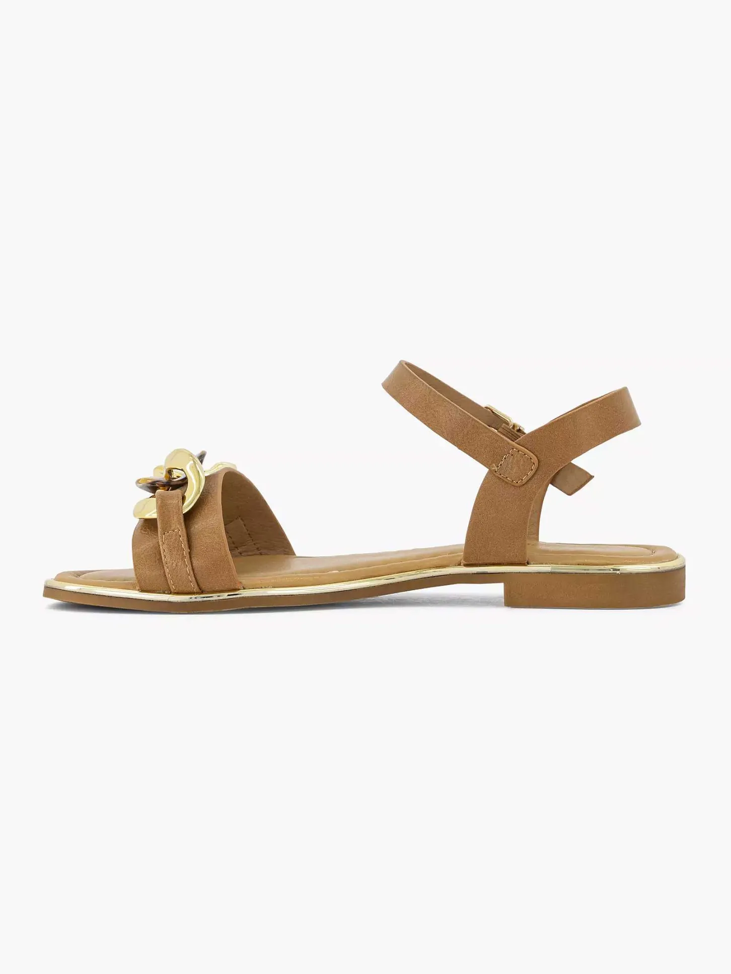 Best Bruine Sandaal Sierketting Dames Sandalen