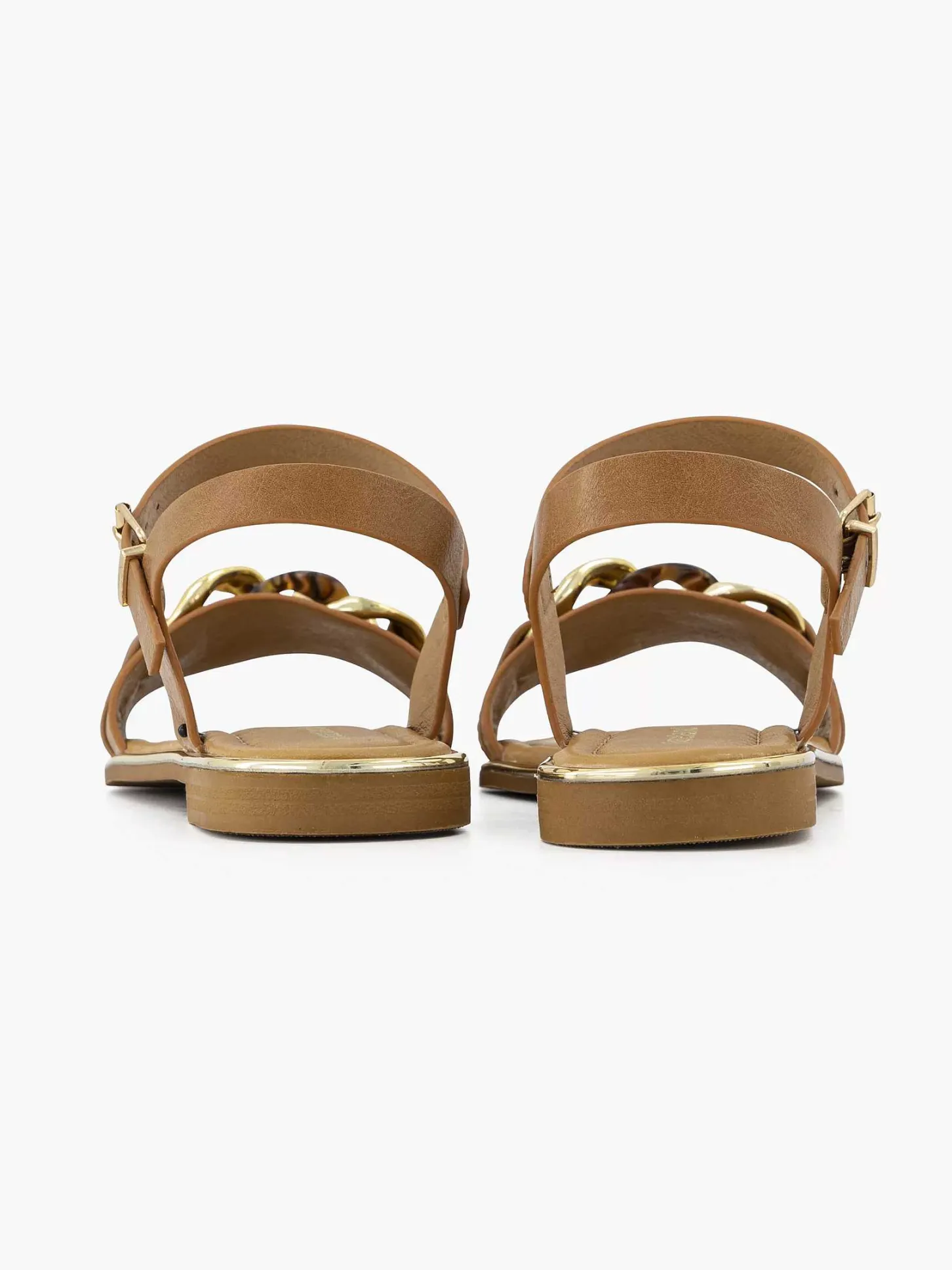 Best Bruine Sandaal Sierketting Dames Sandalen
