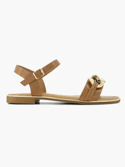 Best Bruine Sandaal Sierketting Dames Sandalen