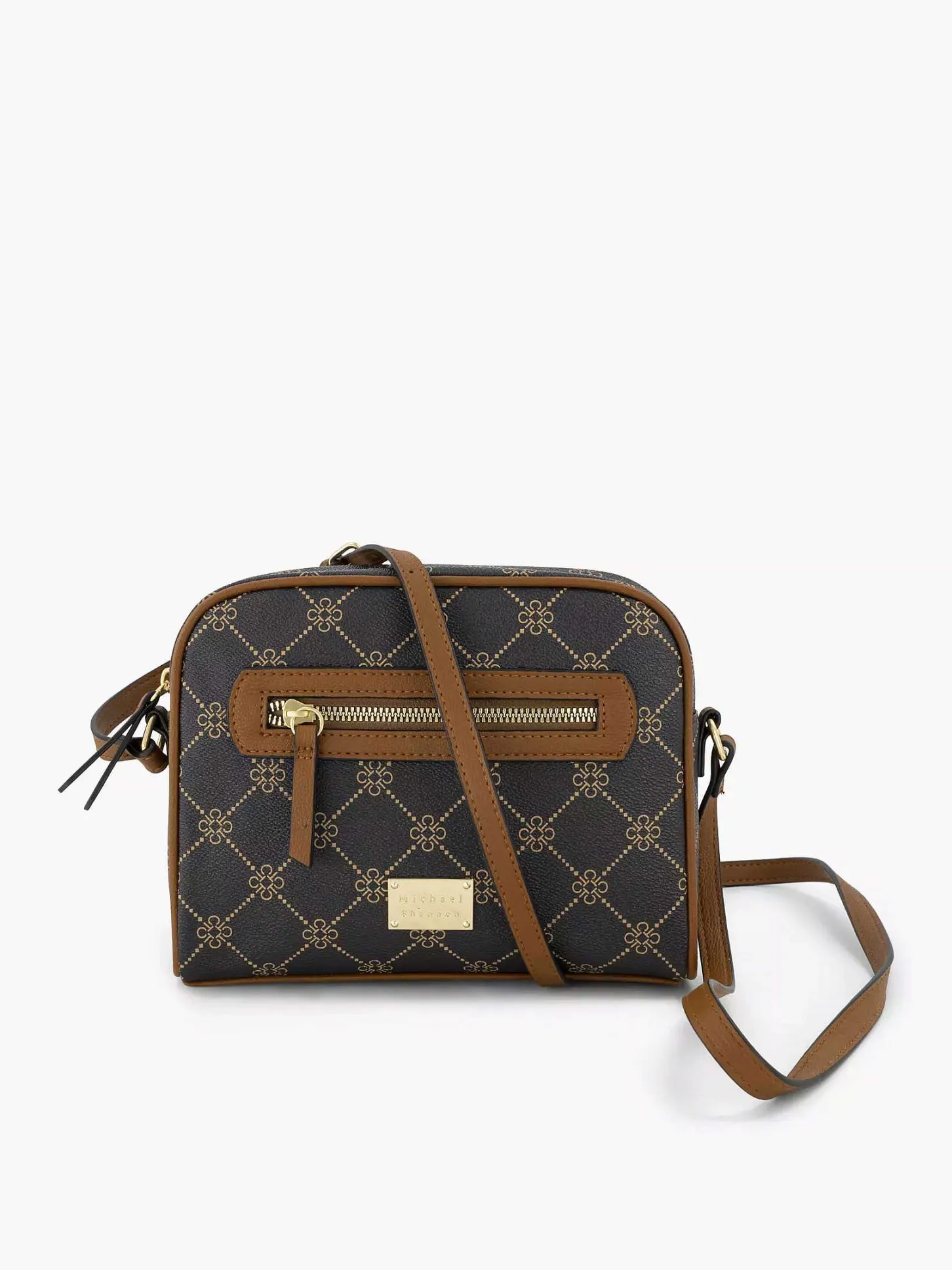 Online Bruine Schoudertas Print Dames Online Exclusive Accessoires