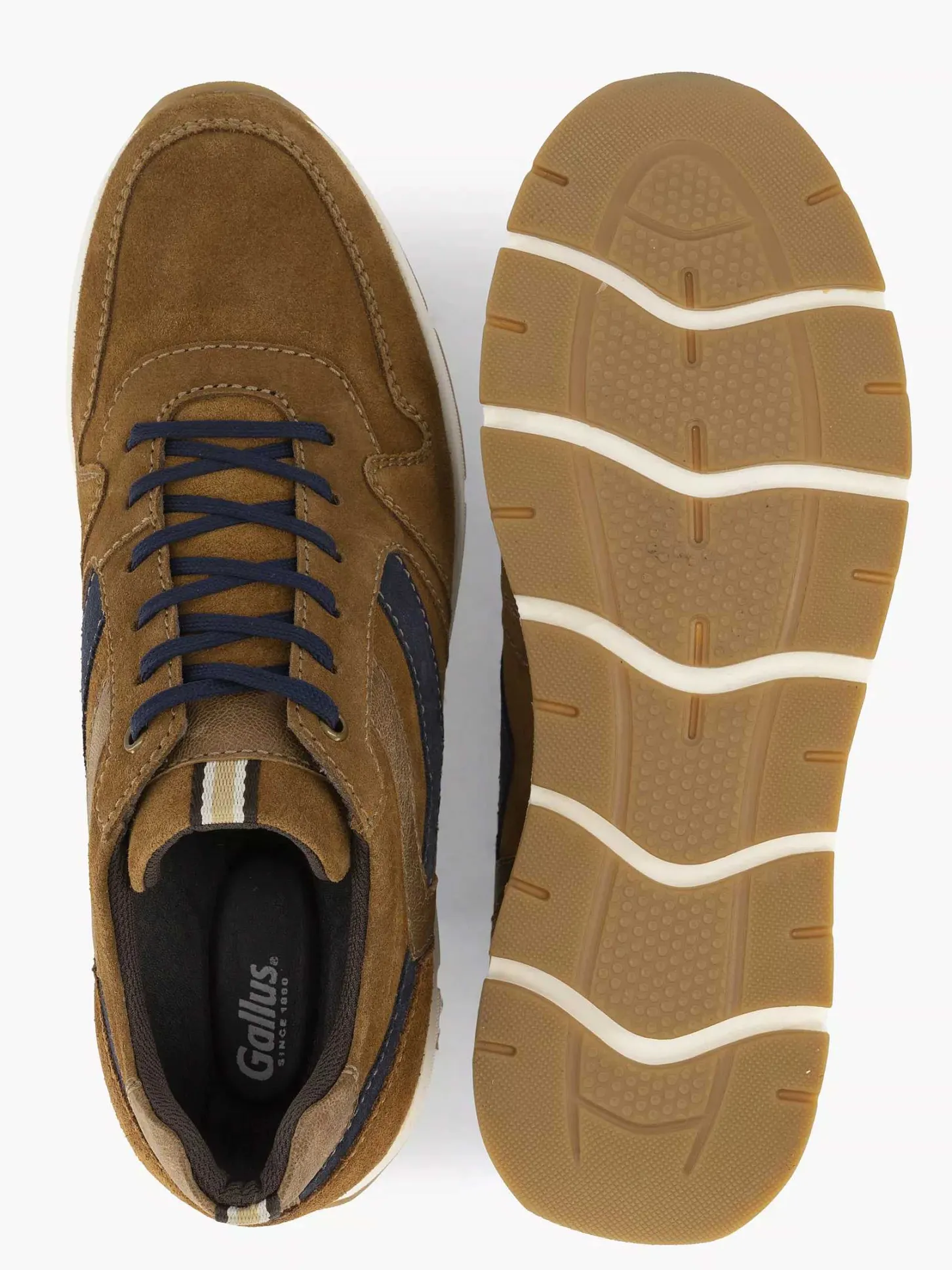 Sale Bruine Suede Sneaker Heren Sneakers