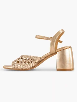 Champagne Sandalette Dames Sandalen