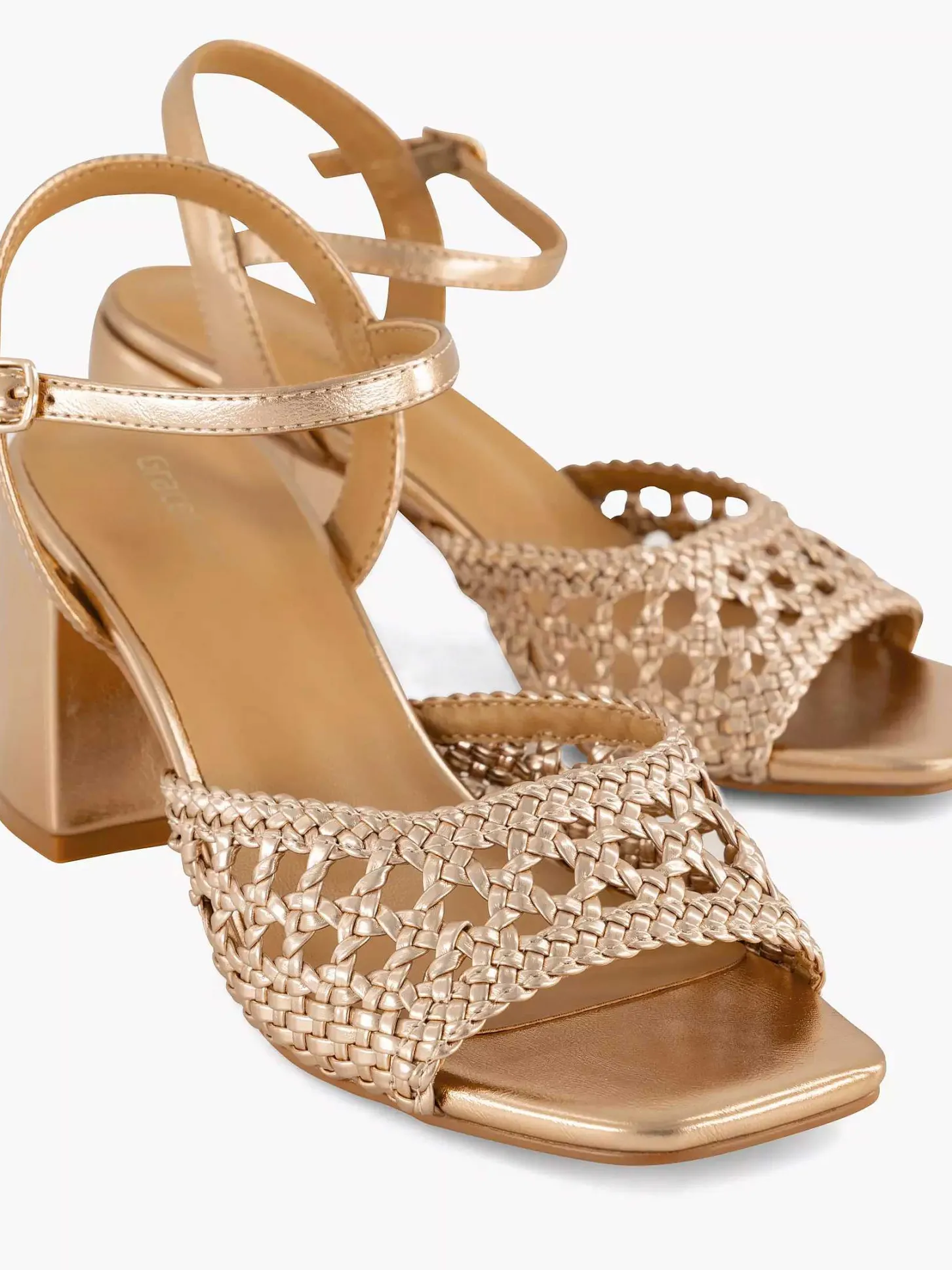Champagne Sandalette Dames Sandalen
