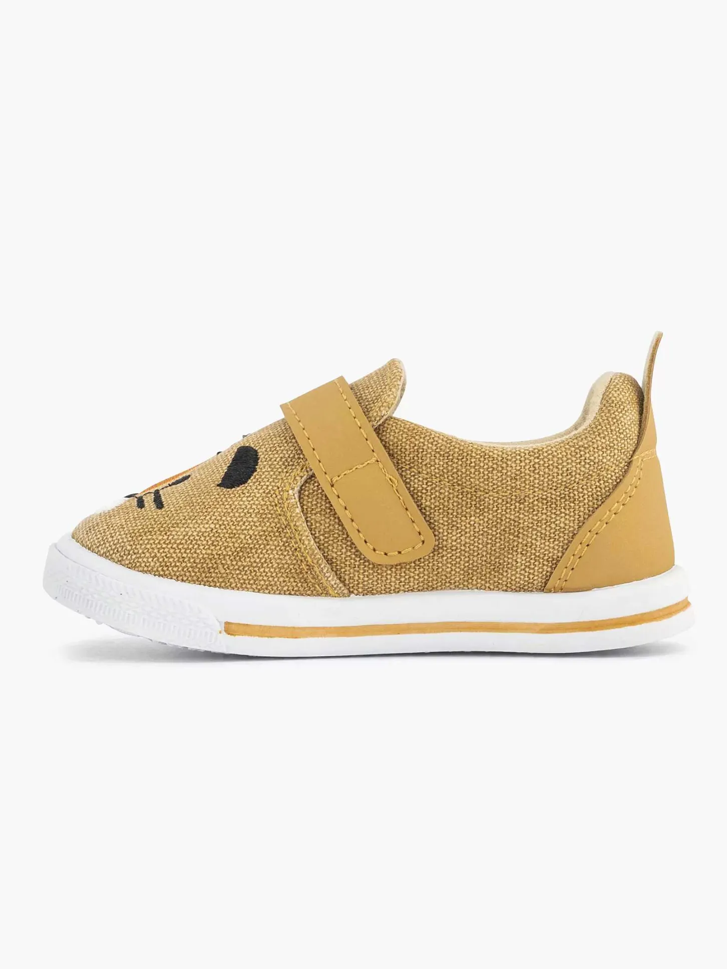 Best Cognac Canvas Instapper Kinderen Jongensschoenen