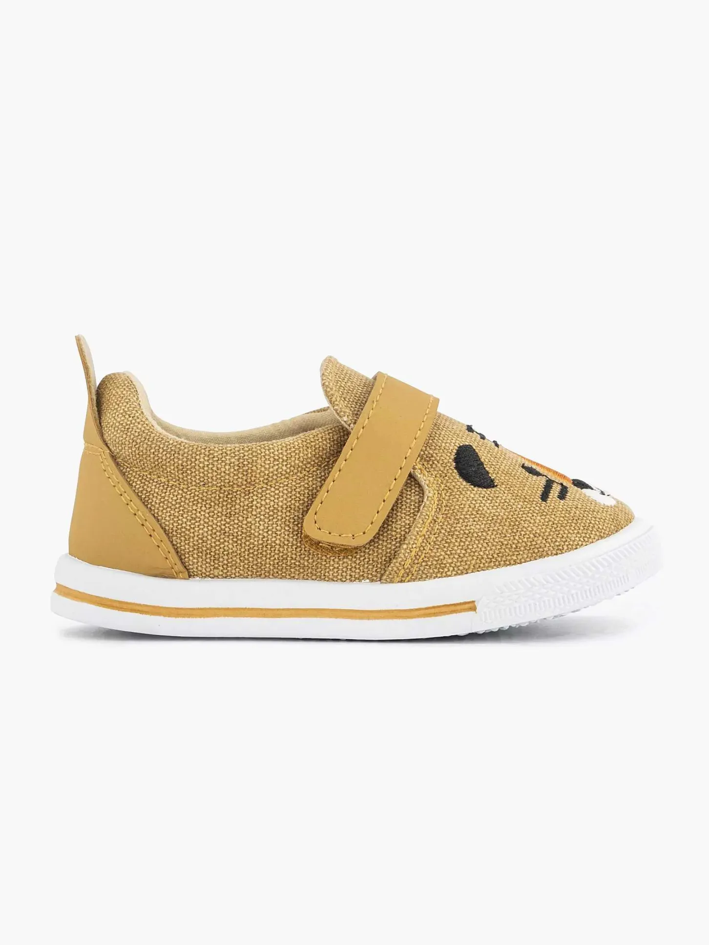 Best Cognac Canvas Instapper Kinderen Jongensschoenen