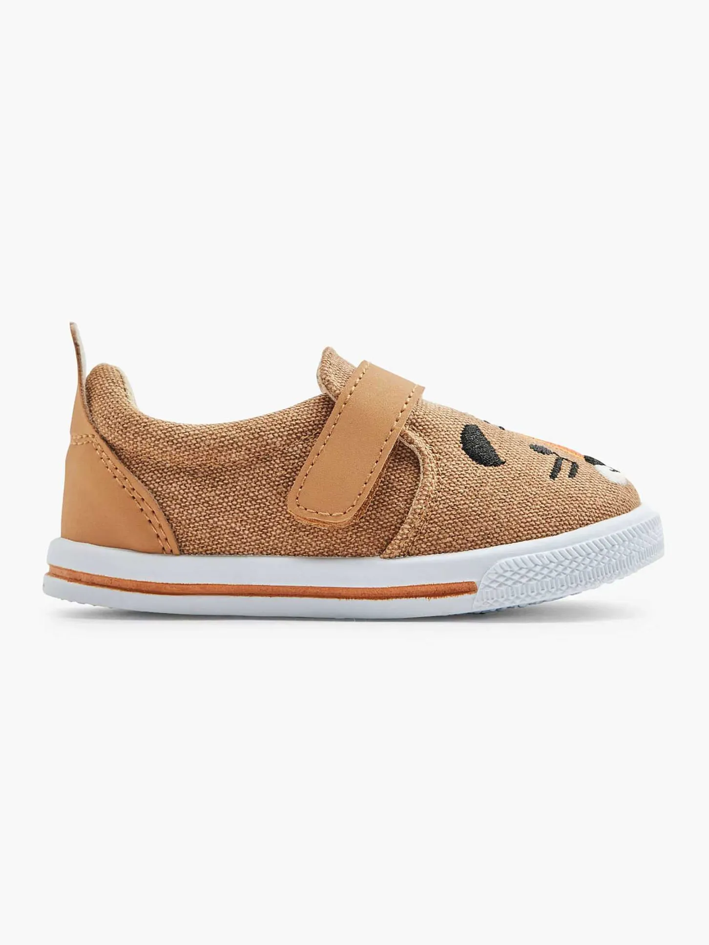 Clearance Cognac Canvas Instapper Beer Kinderen Jongensschoenen