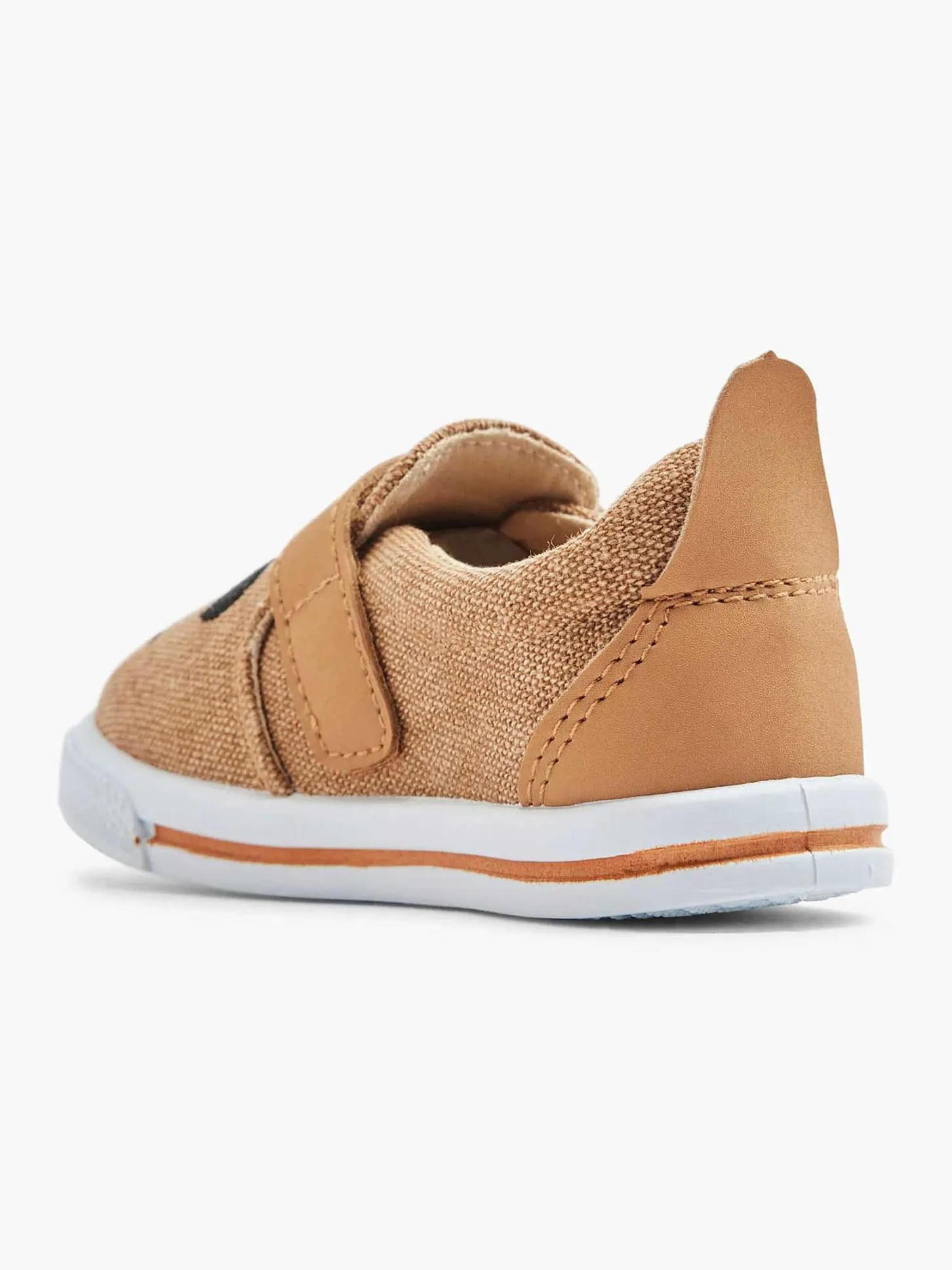 Clearance Cognac Canvas Instapper Beer Kinderen Jongensschoenen