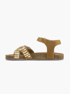 Sale Cognac Leren Sandaal Kralen Kinderen Jongensschoenen