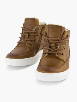 Sale Cognac Leren Sneaker Kinderen Babyschoenen