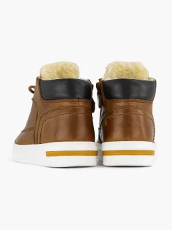 Sale Cognac Leren Sneaker Kinderen Babyschoenen