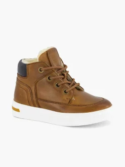 Sale Cognac Leren Sneaker Kinderen Babyschoenen