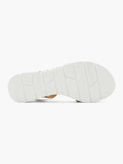 Discount Cognac Platform Sandaal Dames Sandalen