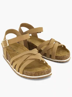 Cognac Sandaal Dames Sandalen