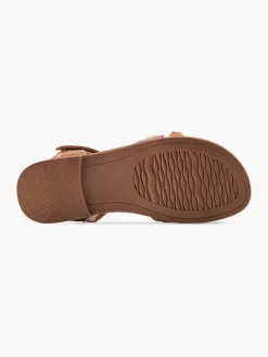 Discount Cognac Sandaal Kralen Kinderen Babyschoenen