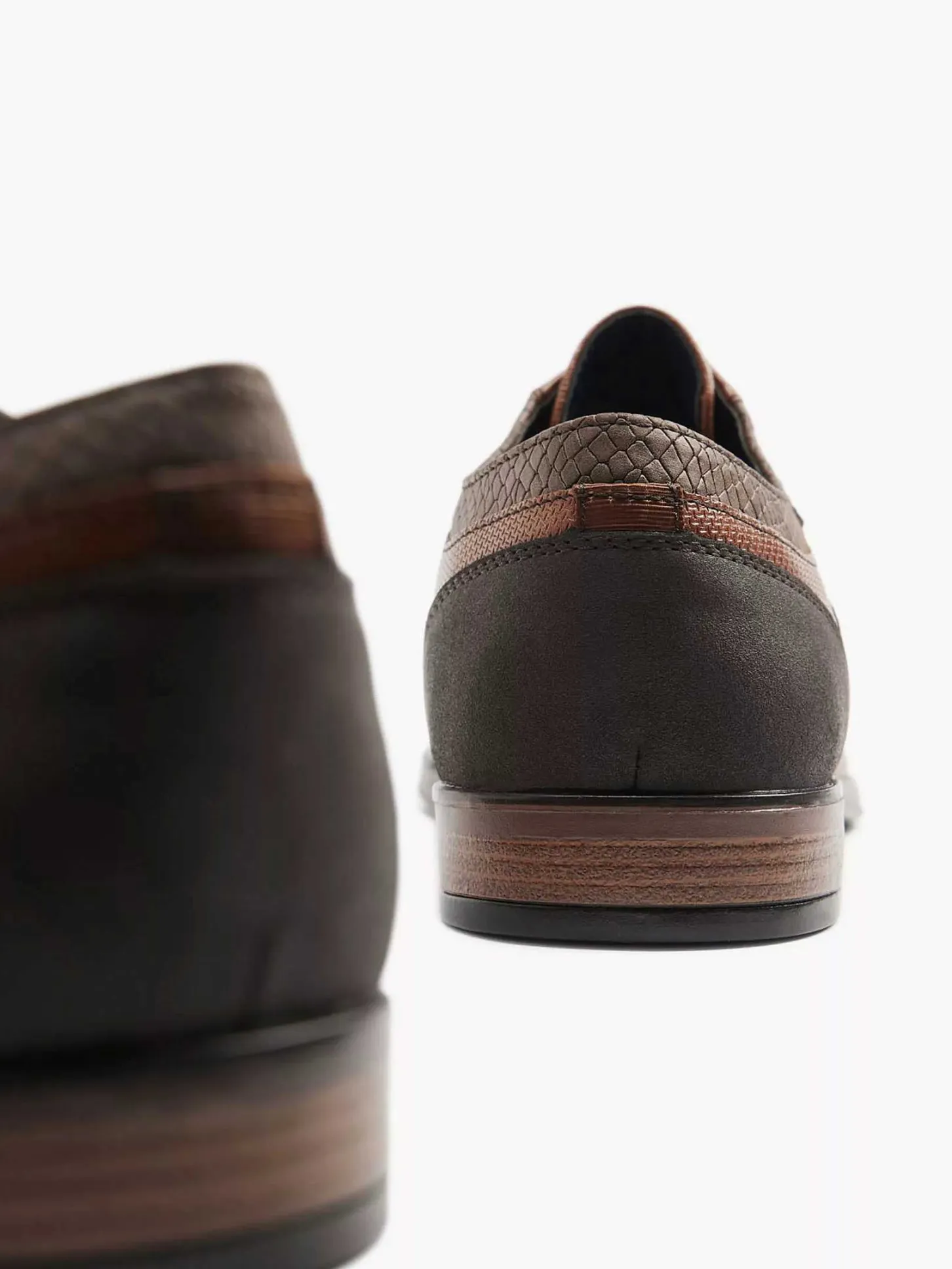 Outlet Cognac Veterschoen Heren Geklede Schoenen