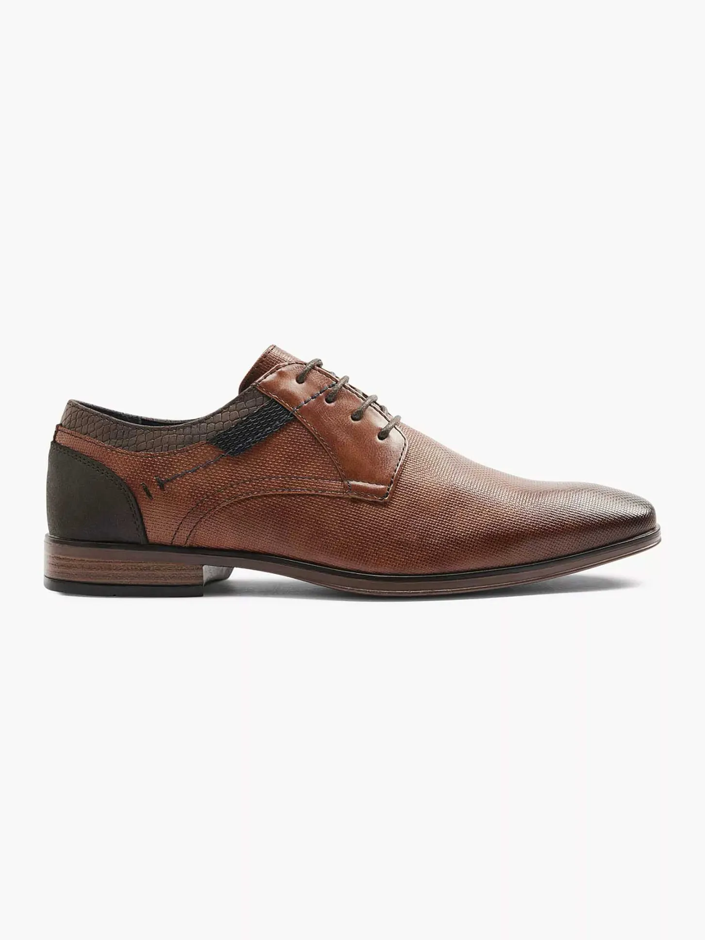 Outlet Cognac Veterschoen Heren Geklede Schoenen