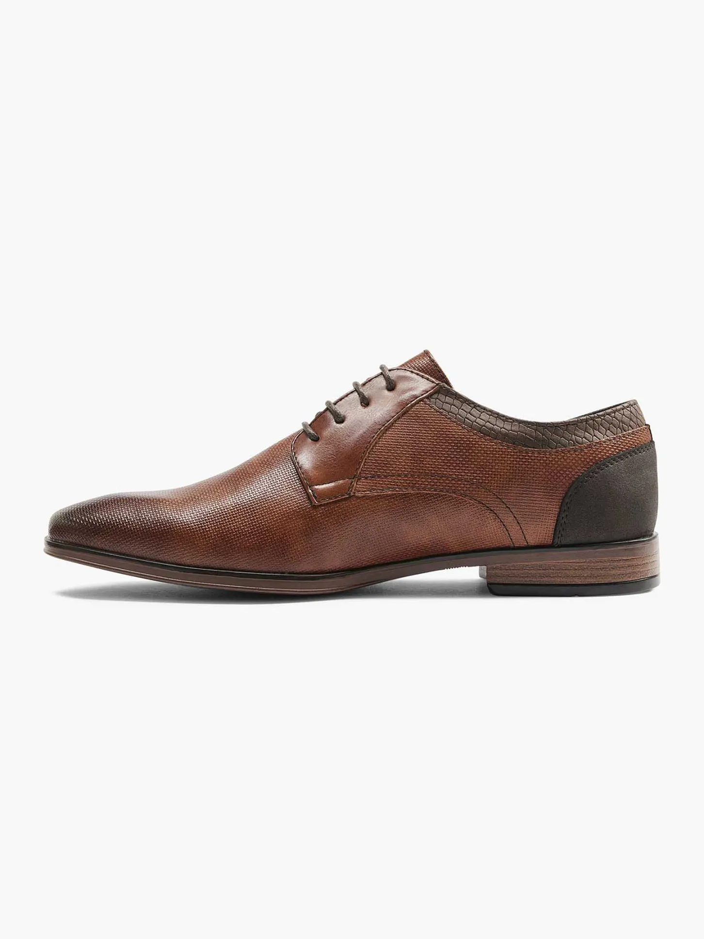 Outlet Cognac Veterschoen Heren Geklede Schoenen