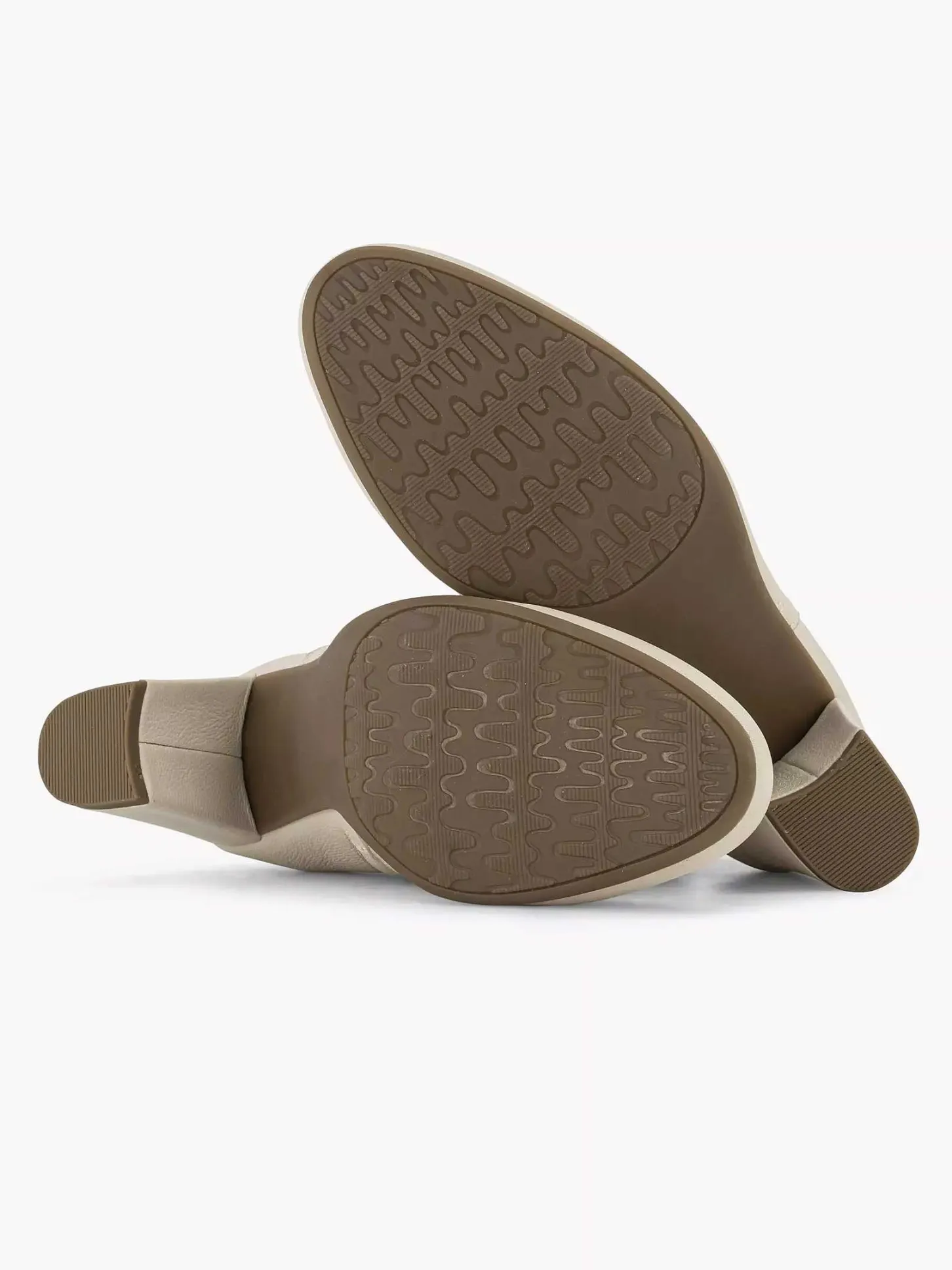 Discount Creme Leren Enkellaars Dames Enkellaarzen & Boots