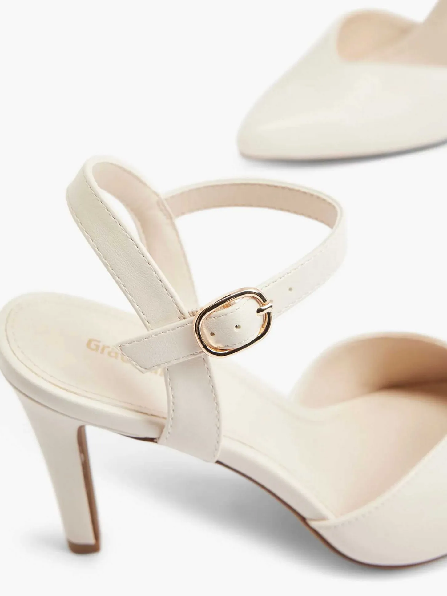 Online Creme Pump Dames Hoge Hakken