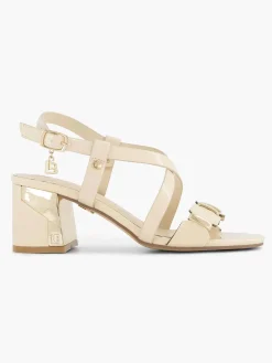 Clearance Creme Sandalette Dames Sandalen