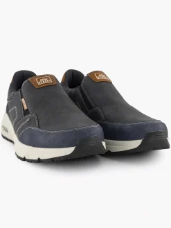 Hot Donkerblauwe Comfort Instapper Heren Geklede Schoenen