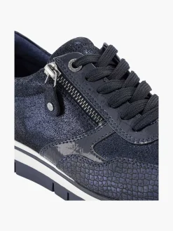 Online Donkerblauwe Comfort Sneaker Croco Dames Comfort Schoenen