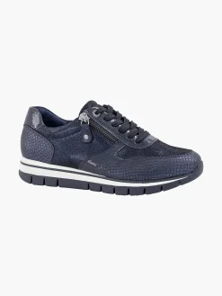 Online Donkerblauwe Comfort Sneaker Croco Dames Comfort Schoenen