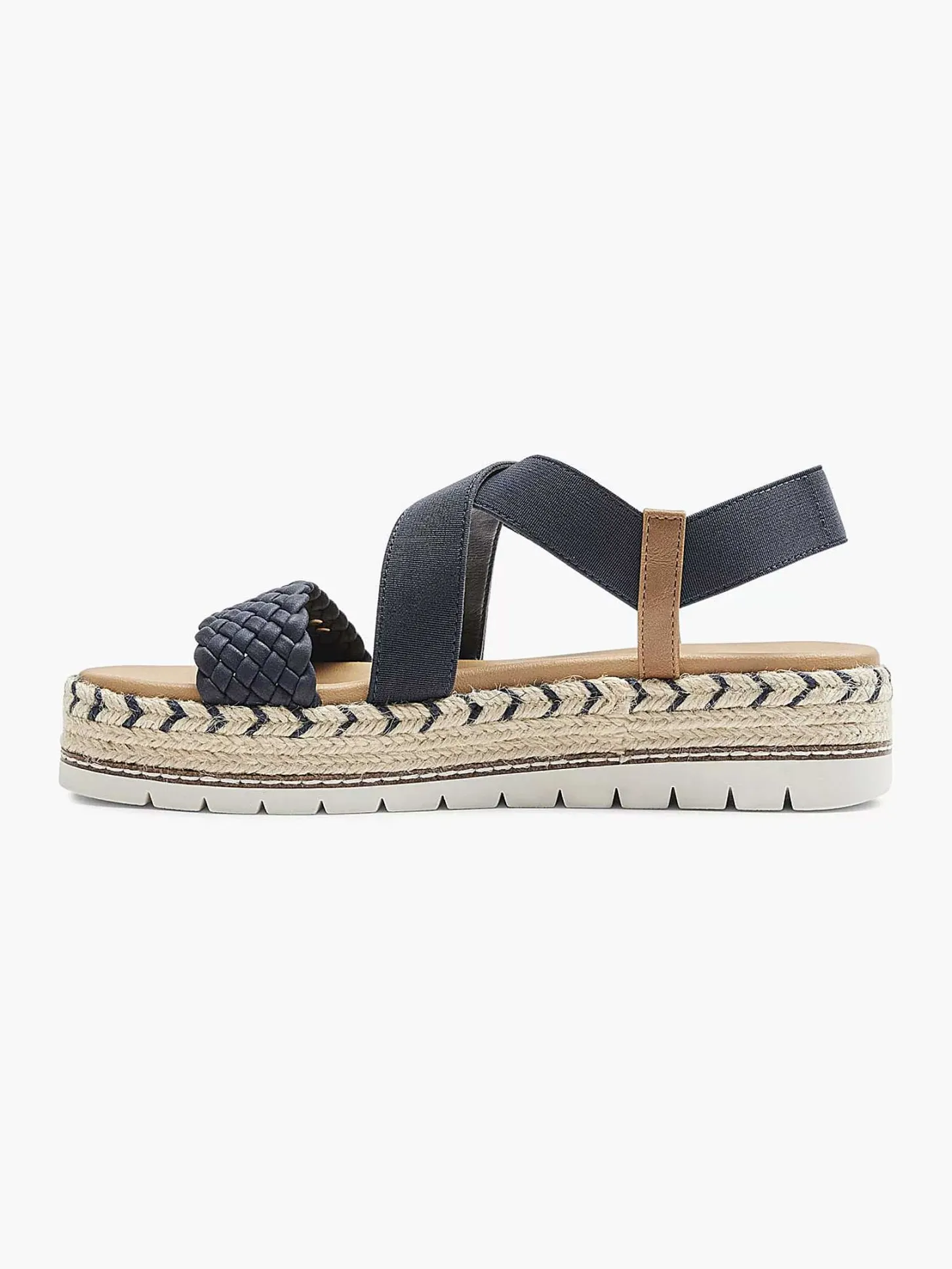 New Donkerblauwe Platform Sandaal Dames Sandalen