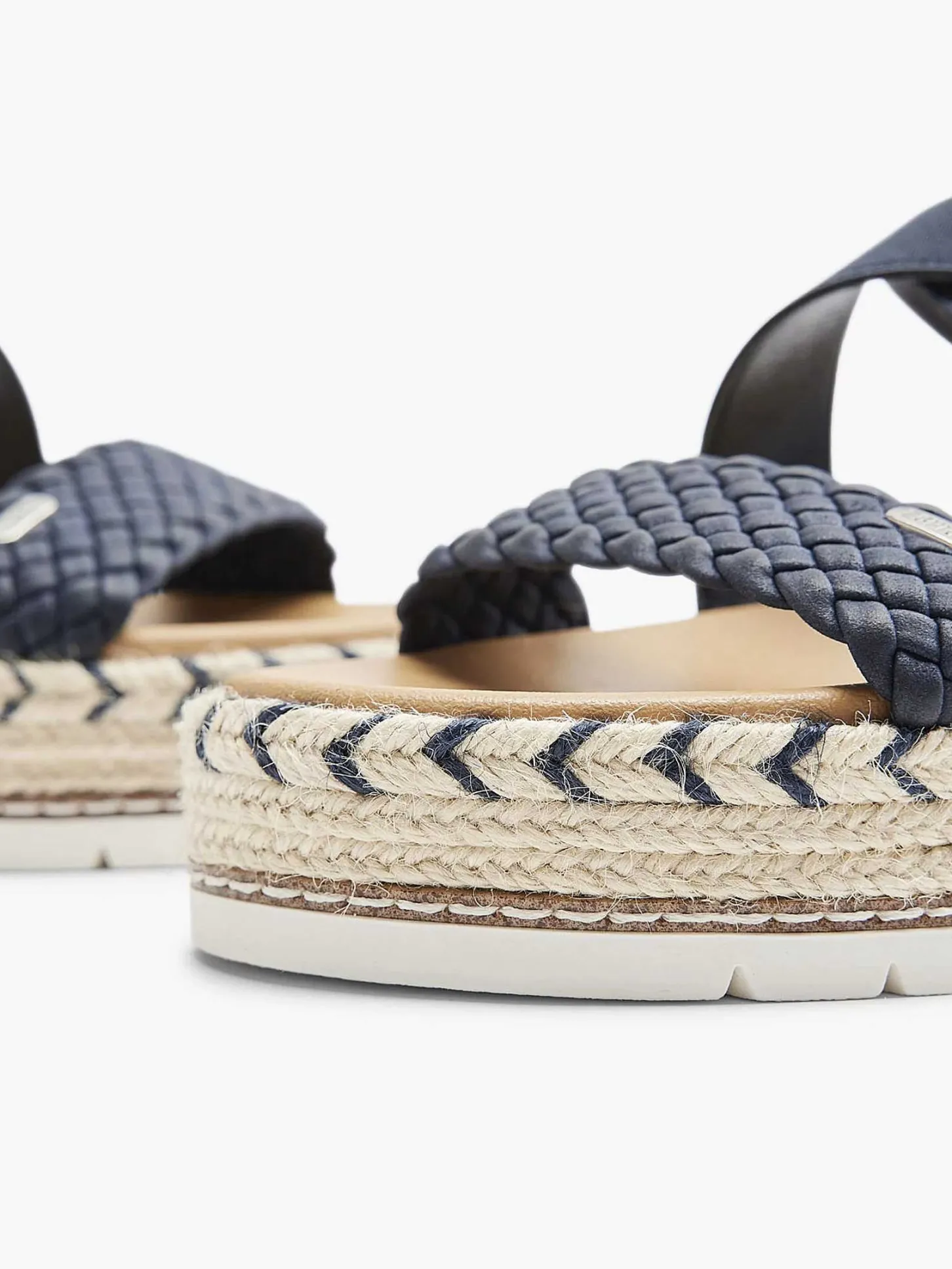 New Donkerblauwe Platform Sandaal Dames Sandalen