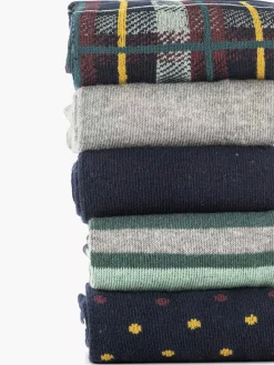 Discount Donkerblauwe Sokken 40-46 5 Pak Heren Sokken