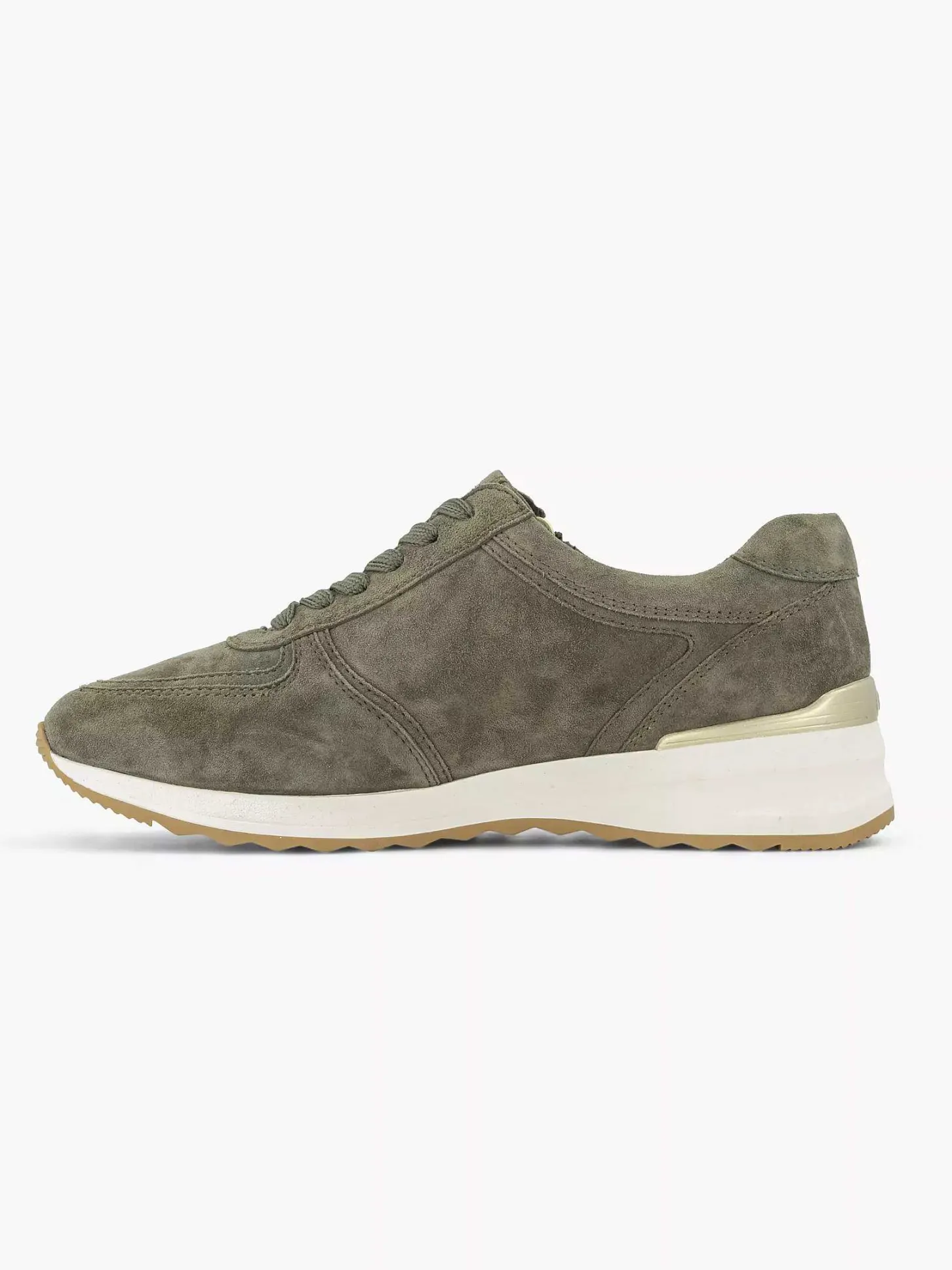 Discount Donkergroene Leren Comfort Sneaker Dames Comfort Schoenen