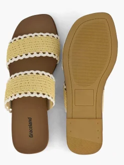 Outlet Gele Slipper Dames Slippers