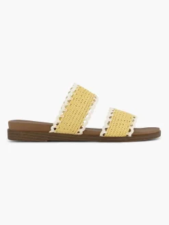 Outlet Gele Slipper Dames Slippers